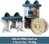 OHMO 2 Pack Cat Food Can Lids, Small Size (3 oz) Silicone Pet Food Can Lids Covers for 2.5 oz Cat Food Cans, Dark Blue
